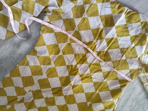 Yellow &amp; White Kurta Set