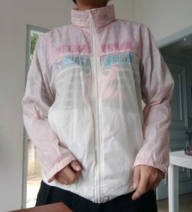 Cute Pink Windbreaker Jacket