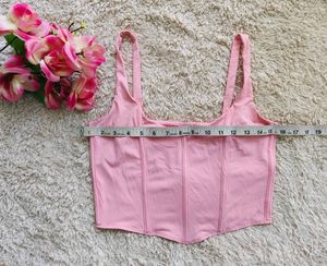 Pink Corset Style Top