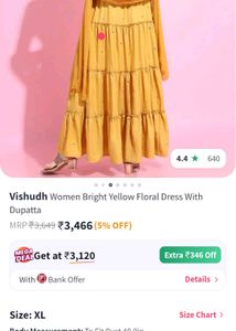 Anarkali suit with dupatta