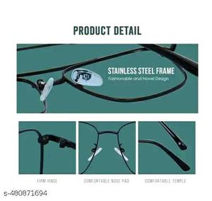 Stylish Square Aviator Eyeglasses | Lightweight
