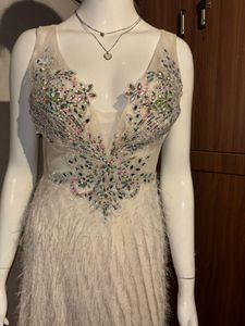 Elegant White Ethnic Gown