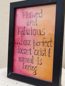 Wooden Frame With Qoute