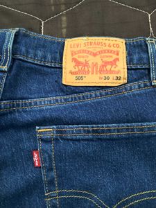 Levi&#39;s Denim blue straight fit jeans