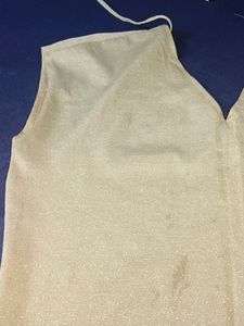 Shimmering V-neck top