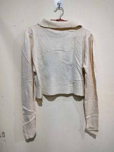 Argyle Crop Top - Long Sleeve