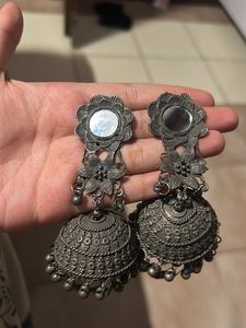 Oxidised Jhumkhas