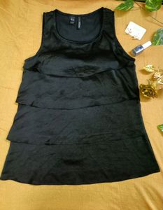 Black Satin Top