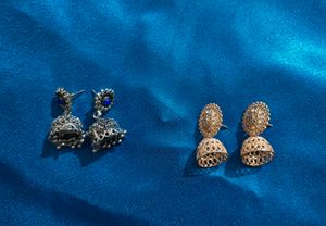 Jhumka Earrings - Two Pair Set