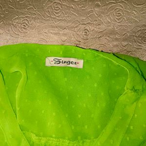 🛍️Neon Green See Thru Top⭐⭐⭐⭐⭐