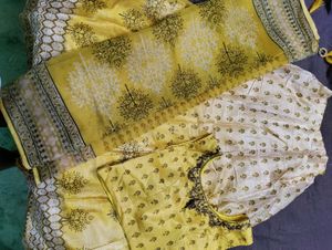 Elegant Yellow Lehenga Choli