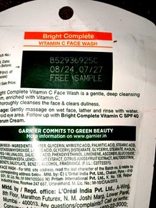 Buy 1 Get 2 free Garnier Face Wash