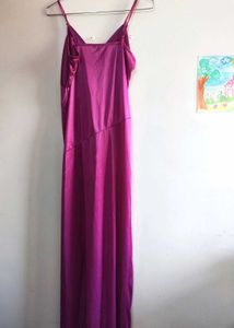 Silky Slip Dress with front Slit