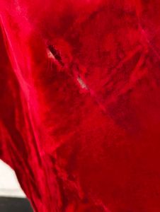 Elegant Velvet Maxi Dress with flaws