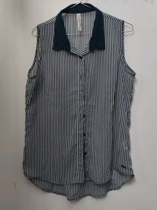 Striped Sleeveless Shirt