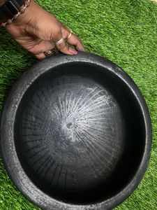 Handmade Black Mud Cooking Kadaai New