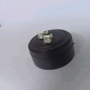Pure Silver Sterling White AD Stud