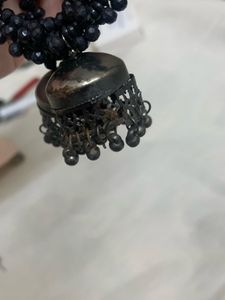 Black Jhumka Earrings