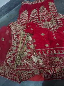 Bridal Lehenga - Maroon &amp; Gold