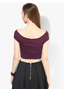 fasttt🥳🥳Chic Plum Crop Top