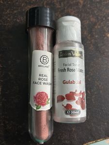 Real  Rose Powder Face Wash &Rose Water