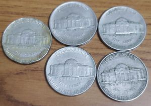 Rare Old Vintage Nickel Coins (5)Pcs Set Combo.
