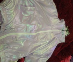 Western Women Holographic Fashion Crop Jacket