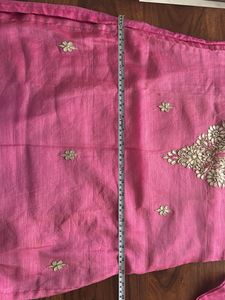 Pink Embroidered Kurta