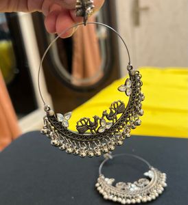Hoop Jhumka Earrings