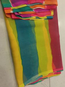 Multicolored Georgette Saree