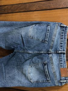 Ripped Hem Jeans