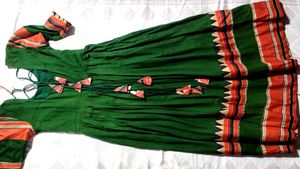 Green &amp; Orange Dress