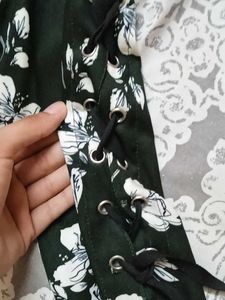 Floral Print Choker Top