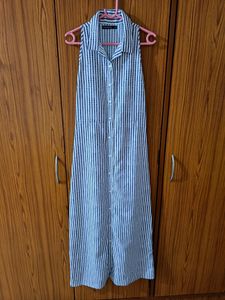 Dress berry - Stripe Dress