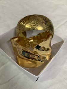 Two Shining Gold Bracelet