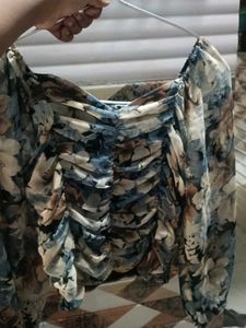 Floral Print Crop Top