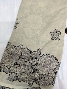 Cream Saree