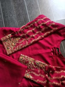 Elegant Pink Embroidered Kurta Set