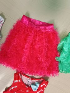 2-3 Years Baby Girl Combo Skirt Nd Gown Donation