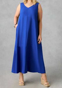 Elegant Blue Maxi Dress