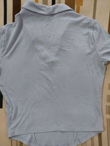 NUON Ribbed Polo Top (Size-S)