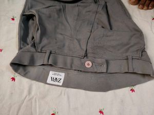 Gray Zara Casual Pants