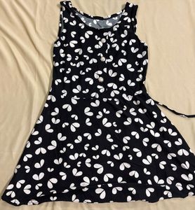 Cute Black & White Print Dress