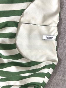 Green Striped Midi Dress