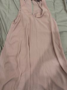 Blush Choker Neck Dress