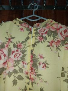Yellow Floral Dress