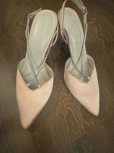 Charles &amp; Keith Blush Heels Embellished