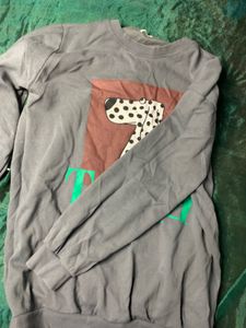 Dog Graphic Print Sweatshirt Used Only 2 Times