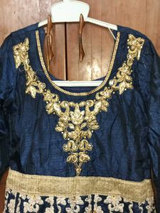 Embroidery Long Gown