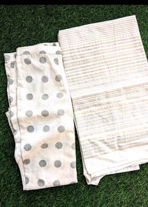 Khadi Cotton Cream Color Kurta Set New Branded
